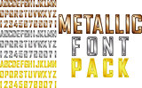 Metallic font