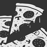 Vector Emblem Pizza