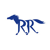 Blue Horse Silhoutte RR Legs Running Retro