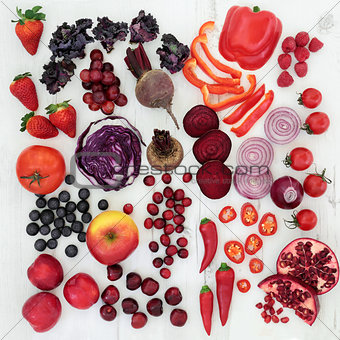  Healthy Red and Purple Super Food 