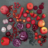 Red and Purple Health Food 