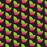 Blueberry Flat Seamless Pattern Background Icon Vector Illustrat