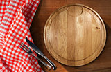 Cutting Board and Cutlery - Table and Tablecloth