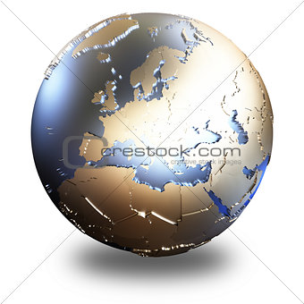 Europe on metallic Earth