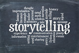 storytelling  word cloud