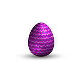 Violet Easter egg quality color illustrations modern design, shadow