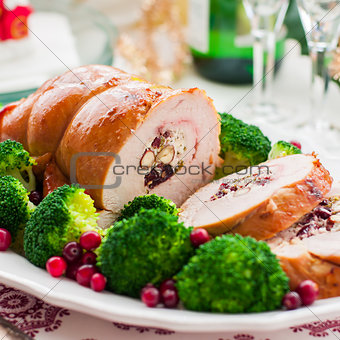 Christmas Turkey Breast Roll