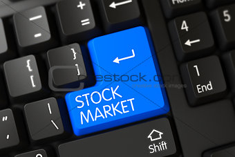 Stock Market CloseUp of Keyboard.