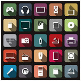 Icons digital devices, vector illustration