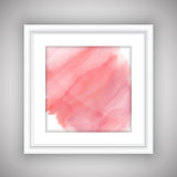 Watercolor design in picture frame 