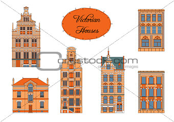Victorian houses in color