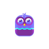 Giggling Blue Chick Square Icon