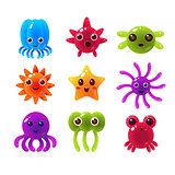 Marine Animals Balloon Characters Collection