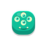 Satisfied Monster Square Icon