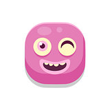 Winking Monster Square Icon