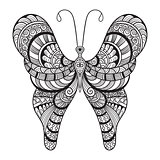 Vector Doodle Butterfly,