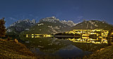Molveno lake and Dolomiti di Brenta group