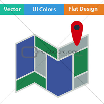 Icon of map scheme