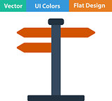 Flat design icon of pointer stand