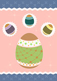 illustration of an Easter egg