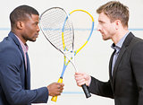 Squash businessmen players
