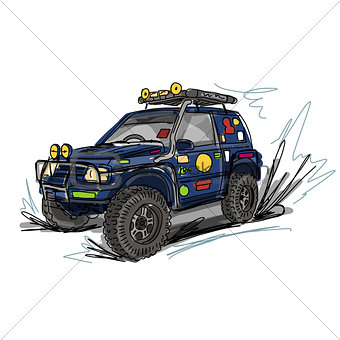 Tuned jeep, sketch for your design
