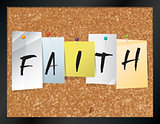 Faith Bulletin Board Theme Illustration