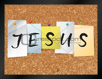 Jesus Bulletin Board Theme Illustration