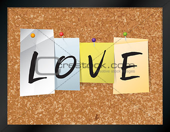Love Bulletin Board Theme Illustration