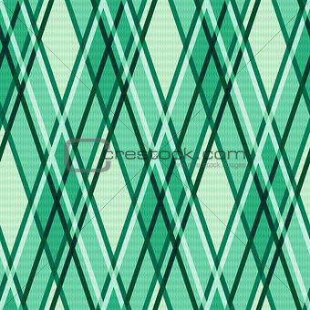 Emerald hues seamless rhombic pattern