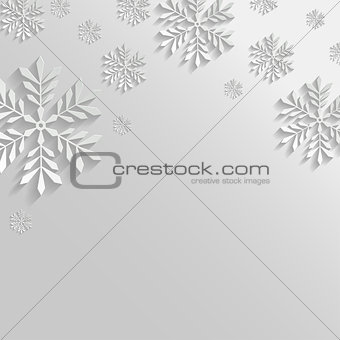 Abstract Background with Snowflakes