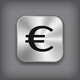 Euro icon - metal app button