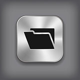 Folder icon - metal app button