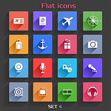 Flat Application Icons Set 6