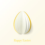 Abstract vector paper Easter egg background