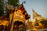 Chapel of Thai temple handmade at Wat Pra Singh