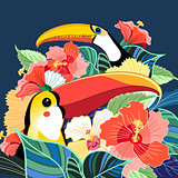 Toucans of paradise and plants