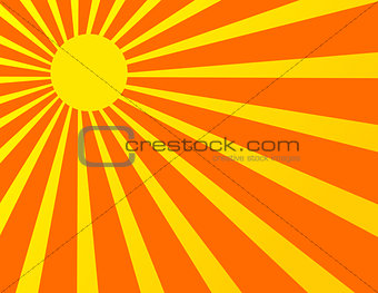 Sun Sunburst Pattern