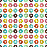 Vector illustration of donut on white background