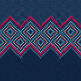 Seamless Pattern. Knit Woolen Ornament Texture