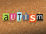 Autism Pinned Paper Concept Illustration