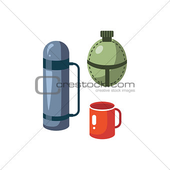 Thermos, Mug And Flask