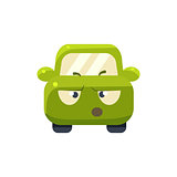 Arguing Green Car Emoji