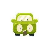 Outraged Green Car Emoji