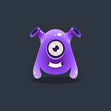 Purple Alien With Funnel Ears