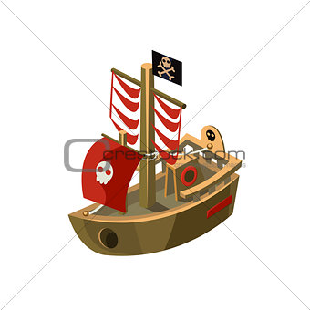 Pirte Boat Toy Icon