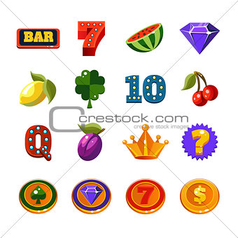 Fruit Machine Icons Collection