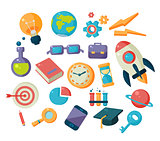 Science And Studies Icons Collection