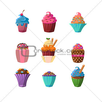 Decorated Cupcakes Sticker Collection