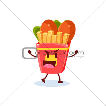 Junk Food Cartoon Character